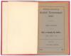 &lsquo;Inter-Colonial Cricket Tournament, 1927. 18th Contest, played at Kensington Oval, Barbados, January-February 1927&rsquo;. J. Wynford Gibbons. Globe Office. Small 8vo. 20pp. Bound in red buckram, wrappers preserved. post-tournament. Padwick 3696. Good condition