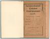 Intercolonial Cricket Tournament 1936. Twenty-Fourth Contest. Barbados: Advocate Co, 1936. J.M. Hewitt and W.B. Millar 8vo. 22p. and 3 advertising pages with pink wrappers, bound in green buckram boards with gilt titles to spine, a post-tournament publica
