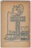 &lsquo;A Souvenir of To-day&rsquo;s Test Match. Europeans vs Ceylonese. 6th March 1925. Small souvenir with pictorial wrappers featuring the two captains, Major Brooke and V.S. de Kretser. Published by Lipton, Limited. 24pp. Some age toning to wrappers otherwise in g - 2