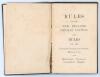 &lsquo;Rules of the New Zealand Cricket Council and Roll of Honor 1895 to 1913&rsquo;. Small official handbook issued by the New Zealand Cricket Council for season 1913/14 comprising list of officers, rules for the Plunkett Challenge Shield and Heathcote Williams Cha - 2