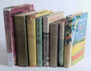 The Ashes. England v Australia 1926-2009. Box comprising twenty titles, the majority hardbacks. One title signed, &lsquo;Collins&rsquo;s Men&rsquo;, A.E.R. Gilligan, London 1926, signed to the front endpaper in ink by Gilligan. Fading to spine. Other earlier titles include
