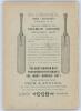 &lsquo;The American Cricket Annual for 1891&rsquo;. Second year of publication. Compiled and edited by Jerome Flannery. Published by The Week&rsquo;s Sport Co., New York 1891. Original decorative paper wrappers. Padwick 4045. Minor wear and small loss to spine extremities, - 2