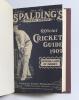 &lsquo;Spalding&rsquo;s Official Cricket Guide 1909&rsquo;. Fourth year of publication. Compiled and edited by Jerome Flannery, New York 1909. Bound in later red cloth boards, gilt title to spine, speckled page edges, original decorative paper wrappers retained. Padwick 40