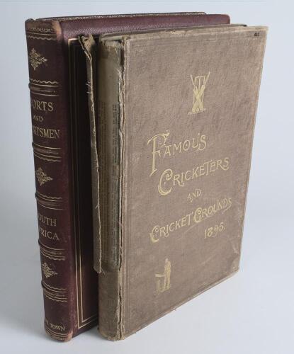 &lsquo;Sports and Sportsmen. South Africa&rsquo;. Compiled and Edited by the Cape Times. Atkinson & Partners (S.A.) Limited, Cape Town. Published c.1924. Large leather bound limited edition no. 322 of 500 books produced. Gilt to page edges. Two of the thirteen chapte