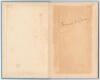&lsquo;Scores of the Cricket Matches between Eton & Harrow from the beginning up to date&rsquo;. Edited by Franklyn Brook. London 1900. 87pp. Original pale blue cloth with decorative front cover. Ownership signature of Francis E. Lacey to front endpaper. Padwick 1438 - 3