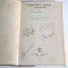 South Africa signed tour histories/ biographies 1954-1960. Three hardbacks with dustwrappers, each multi-signed. Titles are &lsquo;Caught by the Springboks&rsquo;, Jack Cheetham, Cape Town 1954, three signatures of Watkins, Melle and Keith. Old tape repairs to dustwr - 4