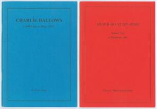 Red Rose Books. Two limited edition softback titles, each signed by the author. &lsquo;Charlie Hallows. 1,000 Runs in May 1928&rsquo;, K. Martin Tebay 2008, limited edition no. 29/125. &lsquo;Mine Host at the Mitre. Bobby Peel at Blackpool, 1905&rsquo;, Gerry Wolstenholme 2009, 