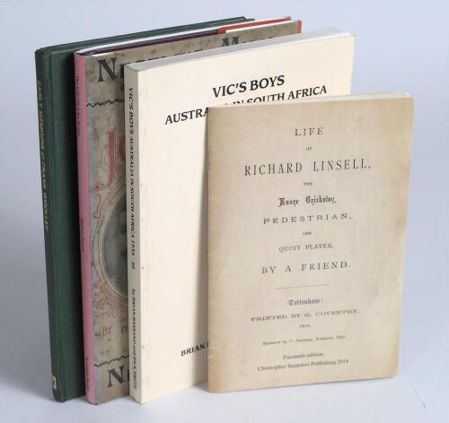 Signed and/ or limited edition cricket books. Two hardback titles, &lsquo;Early Memories of Frank Woolley&rsquo;, Martha Wilson Woolley, Ashurst 1976, limited edition no. 780/1000, signed by Frank Woolley. &lsquo;The Life of John Briggs&rsquo;, Herbert Turner, facsimile reprint 