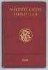 Yorkshire C.C.C. annual 1896. 4th annual issue. 136pp plus sixteen &lsquo;notes&rsquo; pages as issued. Edited by J.B. Wolstinholm. J. Robertshaw, Sheffield, printer. Original maroon boards, gilt titles to front board and spine paper with Yorkshire emblem to centre, 
