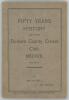 &lsquo;Fifty Years History of the Durham County Cricket Club. 1882-1931&rsquo;. W.R. Bell. Sunderland 1932. Original paper wrappers. Padwick 1890. Light creasing and soiling to wrappers, slight splitting to spine, otherwise in very good condition.