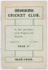 &lsquo;Ormskirk Cricket Club 1835-1935. A few particulars of its Progress and Records&rsquo;. W. Stretch. Ormskirk 1935. Original paper wrappers. Padwick II 1117. Small loss and minor soiling to wrappers, some rusting to staples, otherwise in good condition.
