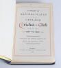 Leyland Cricket Club. &lsquo;A Record of matches played by Leyland Cricket Club from the year 1877-1897&rsquo;. Compiled by Thos Kirby. Preston 1898. Original decorative blue cloth boards with gilt titles to front and spine. Padwick 2204. Some bumping to corners, lig - 2