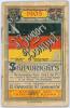 &lsquo;Shipwright&rsquo;s I Zingari Bouquet&rsquo;. &lsquo;The Universities Toilet Club & Hat Co.&rsquo; 1905. Printed by H. Silverlock, London. Small 64pp calendar/ diary for 1905 in original paper wrappers with decorative front cover in I Zingari colours of black, red and gold, &lsquo;Sh