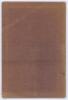 &lsquo;The Cricket Player&rsquo;s Pocket Companion containing plans for laying out the Grounds, Forming Clubs...&rsquo;. Published by Mayhew & Baker, Boston 1860, appears to be third edition. 34pp with a frontispiece engraving of &lsquo;The Cricket Field&rsquo;. The booklet, in origin - 3