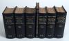 &lsquo;The Athletic News Cricket Annual&rsquo;. Complete and full run of issues for 1892 (first year of issue in book form) to 1955 (final issue). Bound together as fourteen volumes in modern matching dark blue leather with gilt titles to fronts and spines, original - 4