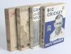 Cricket softbacks. Four first edition softback titles. &lsquo;Grimmett on Getting Wickets&rsquo;, C.V. Grimmett, London 1930, pictorial paper wrappers with wear. &lsquo;Big Cricket&rsquo;, Patsy Hendren, London 1934. Two by Cecil Parkin, &lsquo;Cricket Reminiscences. Parkin on Cricket