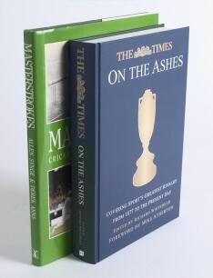 &lsquo;The Times On The Ashes&rsquo;. Richard Whitehead. Stroud 2015. Hardback signed to the title page by Mike Gatting, Jonathan Agnew and Mike Brearley. Sold with &lsquo;Masterstrokes. Cricket&rsquo;s Timeless Batting Lessons&rsquo;, Allen Synge & Derek Anns, London 1987. Signatures