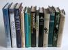 Signed cricket books. A selection of thirteen signed hardback titles (one softback) from the collection of Gordon Ross, six with his bookplate. Good dustwrappers. Titles and signatures are &lsquo;Wickets, Tries and Goals&rsquo;, John Arlott, Wilfred Wooller & Maurice