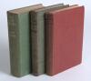 Jack Hobbs. Three hardback titles by Hobbs, each either signed by Hobbs or with his signature laid down. Titles are &lsquo;My Life Story&rsquo; London 1935, signed to bookplate photograph. Also &lsquo;My Cricket Memories&rsquo;, London 1926, and &lsquo;Playing for England! My Test-Cri