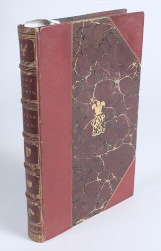 &lsquo;Pierce Egan&rsquo;s Book of Sports, and Mirror of Life&rsquo;. London first edition 1832. Dedicated to George Osbaldestone, Esq. Rebound by &lsquo;Tout&rsquo; in half morocco with marbled boards, raised bands and gilt title to spine, marbled endpapers, gilt to top page edges. O