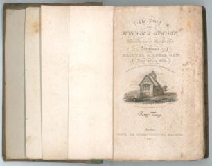 &lsquo;The Diary of Henry Teonge, Chaplain on board his Majesty&rsquo;s Ships Assistance, Bristol, and Royal Oak: Anno 1675-1679. Now published from the original MS&rsquo;. Henry Teonge. Printed for Charles Knight, first edition London 1825. Bound in grey boards with green