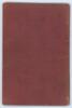 &lsquo;Cricket, and How To Play It&rsquo;. Robert Abel (Member of the Surrey Eleven). Dean & Son of Fleet Street. (Dean&rsquo;s Champion Handbooks) 1895. 62pp. Original decorative maroon limp cloth wrappers. Ownership stamp of K.A. Auty Library of Ontario to verso of front - 3