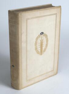 &lsquo;My Cricketing Life&rsquo;. P.F. Warner. London 1921. Limited edition of 200 copies, this being no. 60, nicely signed in ink by the author. Original decorative cream cloth boards with gilt titles and emblem, gilt to top edge. Padwick 8202. Some soiling to board