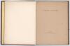 &lsquo;Carmina Familiae [Family Songs]&rsquo;. Privately published at 11 Southwick Crescent, Hyde Park, London 1898. 36pp. Contents page lists twenty poems contributed by six members of the same (unknown) family with their initial only given. p21 features &lsquo;The Song o