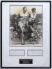Athletics. &lsquo;The Miracle Mile&rsquo;. Roger Bannister (England) and John Landy (Australia) 1954. Mono photographic image of Bannister and Landy approaching the finishing line in the final of the one mile race at the 1954 British Empire and Commonwealth Games at 