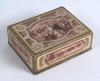 &lsquo;Ascot Toilet Soap&rsquo;. Early decorative advertising box made by J. Margerison & Co of Preston. The box would have held the soap. Scene of Ascot Races to the lid and horses racing at Ascot to side panels. Registration no. 384433 for 1901. Minor staining to b