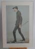 James Braid. &lsquo;Jimmy&rsquo;. Original colour chromolithograph of Braid by Spy, dated 26 June 1907. Laid down to board. 10.5&rdquo;x16&rdquo;. Good condition