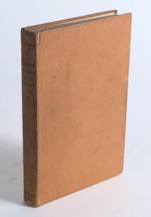 &lsquo;Captain of England&rsquo;. Billy Wright. London 1950. Signed to the title page with dedication by Wright. Hardback lacking dustwrapper. Slight breaking to internal hinges, minor soiling to boards, otherwise in good condition.