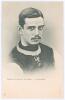 Jimmy Crabtree. Aston Villa 1895-1904. Early mono printed postcard of Crabtree, head and shoulders, in Aston Villa shirt. Title to lower border &lsquo;Famous Football Players: J. Crabtree&rsquo;. Raphael Tuck &lsquo;Football Postcard&rsquo; Series 900. Postally unused. Very good