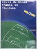 World Cup France 1998. Two official colour posters, one titled &lsquo;Saint-Denis Coupe du Monde France 98&rsquo;, artwork by S. Decugis, the other &lsquo;Coupe du Monde France 98 Toulouse&rsquo; by B. Devos. Each measures 23.5&rdquo;x31.5&rdquo;. Slight creasing, otherwise both in very goo - 2