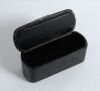 Golf snuff box. An oblong black lacquered papier mache snuff box with hinged lid, believed to be circa 1870/80&rsquo;s. The lid painted with an early golfing scene golfers with caddie&rsquo;s playing golf. - 4