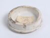 Cricketing pot-lid. Original circular pot-lid printed in black with crossed bats, stumps and balls within a cartouche. - 4