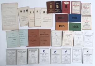 Warwickshire Gentlemen Cricket Club 1890s-1920s. An excellent selection of original club fixtures cards, membership tickets etc. contained in a &lsquo;Best Steel Deed Box&rsquo; with the name &lsquo;Warwickshire Gentlemen Cricket Club&rsquo; painted to the front. A good number o