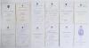&lsquo;XL The Forty Club&rsquo; 1967-2002. Twelve original signed menus, the majority multi-signed, for annual Club dinners held at the London Hilton, Park Lane in 1967, 1970, 1984, 1985, 1987, 1988 (2 copies), 1992, 1995, 1997 (2), and 2002 (held at The Savoy). Each