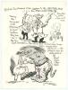 Australia tour to England 1956. Official menu and table plan for the British Sportsman&rsquo;s Club luncheon given to the Australian Cricket team held at The Savoy Hotel, London on 30th April 1956. The menu with cartoon cover by Tom Webster. To inside and rear 