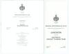 Australia tours to England 1975-1989. Three official menus for the British Sportsman&rsquo;s Club luncheons given to the Australia cricket teams held at The Savoy Hotel, London on 2nd June 1975, 26th April 1977 and 3rd May 1985. All three with accompanying tabl - 3