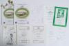 Nottinghamshire C.C.C. signed menus 1981-1989. Six signed original menus. Includes two dinners held for Richard Hadlee&rsquo;s testimonial fund, one for the Test Match Dinner at The Albany Hotel, Nottingham 9th August 1986, signed in ink to the front by Mike Br