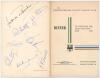 India tour to England 1959. Official menu for a &lsquo;Dinner to Welcome the India Touring Side 1959&rsquo; given by Worcestershire C.C.C. at the Guildhall, Worcester, 29th April 1959. The folding menu signed in ink to the rear cover and inside by eleven attendees. W