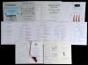 Signed cricket menus 1971-2014. Blue binder comprising nine official signed menus. &lsquo;Cricket Society Tour of Australia Dinner&rsquo;, Melbourne 1971, twenty one signatures to rear page, cricketers include Ben Brocklehurst, Ray Robinson, Jim Swanton, Rad Grace (A