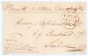 Henry Cecil Lowther. M.C.C., Surrey, Hampshire & England 1819-1843. Original signed free-front envelope to a Henry Stephenson, dated and sent from Penrith &lsquo;October Eleven 1824&rsquo;. Nicely signed by Lowther in black ink. A rare early signature of Lowther whos