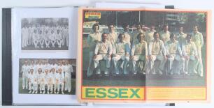 Essex C.C.C. 1950s-1980s. Black file comprising newspaper and magazine cuttings, pages etc. with over four hundred signatures of individual players and multi-signed Essex teams. Signatures include Bailey, Insole, Barker, Boyce, East, Fletcher, Hobbs, Tayl