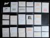 West Indies Test cricketers 1920s onwards. A large selection of over ninety signatures, mainly modern, some earlier, the majority signed to white &lsquo;West Indies Test Player&rsquo; cards, some on pieces laid down, some loose, and other cards. Earlier signatures in