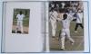 West Indies 1950s onwards. Blue file comprising signed cuttings, press photographs, prints, cards, pieces etc. of West Indies Test players. Over one hundred signatures in total, mainly modern, some earlier including Worrell, Griffith, Hunte, Gibbs, Weekes - 3