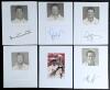 England &lsquo;Ashes&rsquo; winners 2005. Blue file comprising twelve signatures of the England Ashes winning team of 2005, each signed on card or piece and individually laid to a large page below a photographic image of the player. Signatures are Vaughan (signed to 