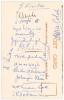 All-India Cricket Team, 1932&rsquo;. Official mono real photograph postcard of the India team seated and standing in rows wearing cricket attire. Signed in ink to verso by sixteen members of the India touring party. Signatures include Nayudu, Limbdi, Palia, Ama - 2