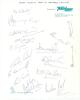 Indian tour of Australia 1977/78. Sheet of &lsquo;Travel Lodge Brisbane&rsquo; headed paper fully signed in ink by the Indian team. Eighteen signatures including Bedi (Cpt), Gavaskar, Chandrasekhar, Kirmani, Patel, Amarnath, Reddy, Chauhan, Madan Lal, Vengsarkar, Man